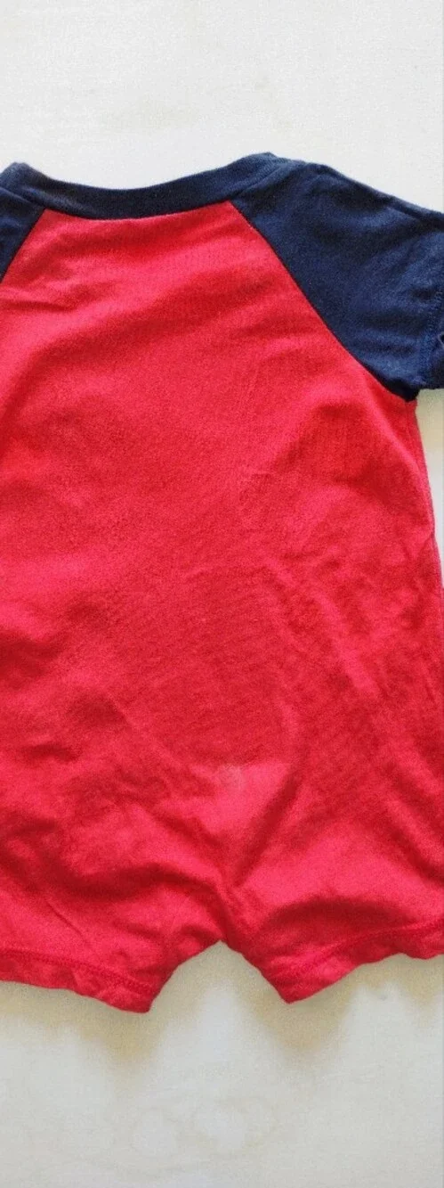 Carter's Red Short Sleeve Pocket Tee